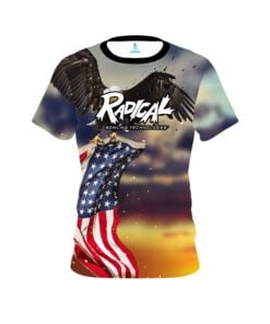 Radical American Eagle Sunset CoolWick Bowling Jersey