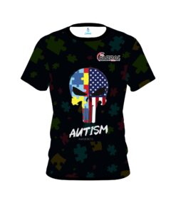 900 Global Autism Punisher CoolWick Bowling Jersey