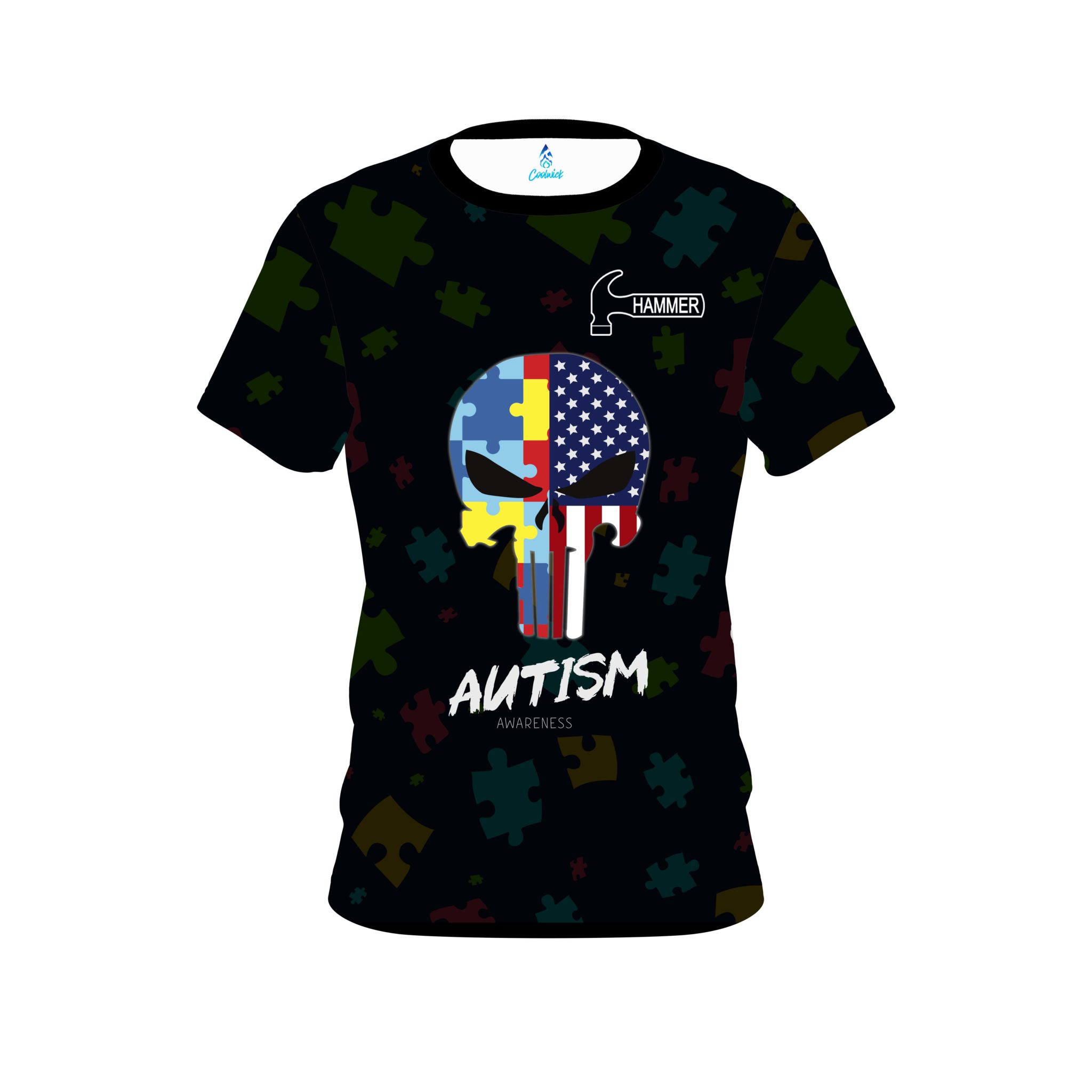 Hammer Autism Punisher CoolWick Bowling Jersey
