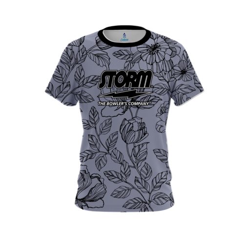 Storm Flower Tattoo CoolWick Bowling Jersey