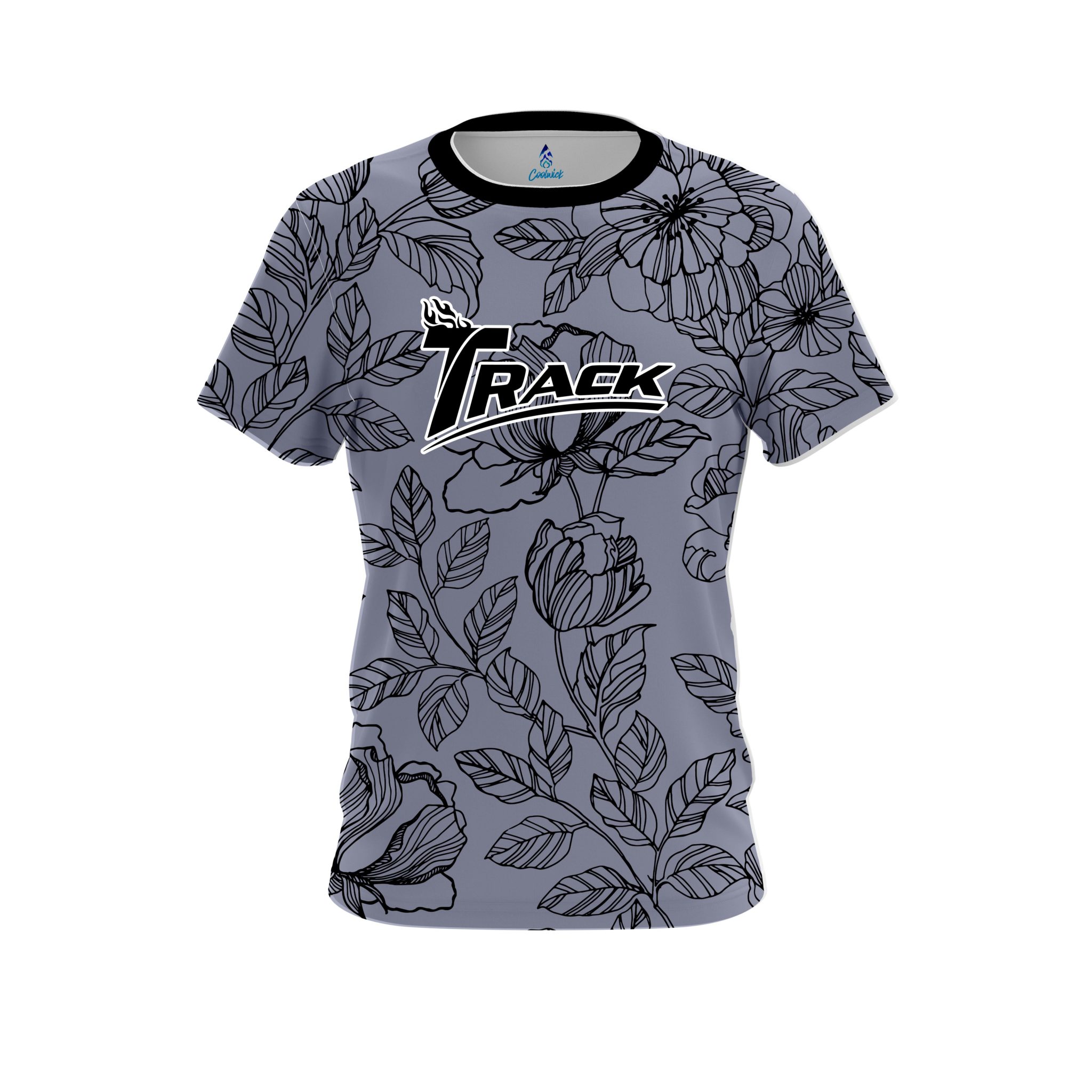 Track Flower Tattoo CoolWick Bowling Jersey