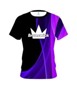 Brunswick Deep Curves Purple CoolWick Bowling Jersey