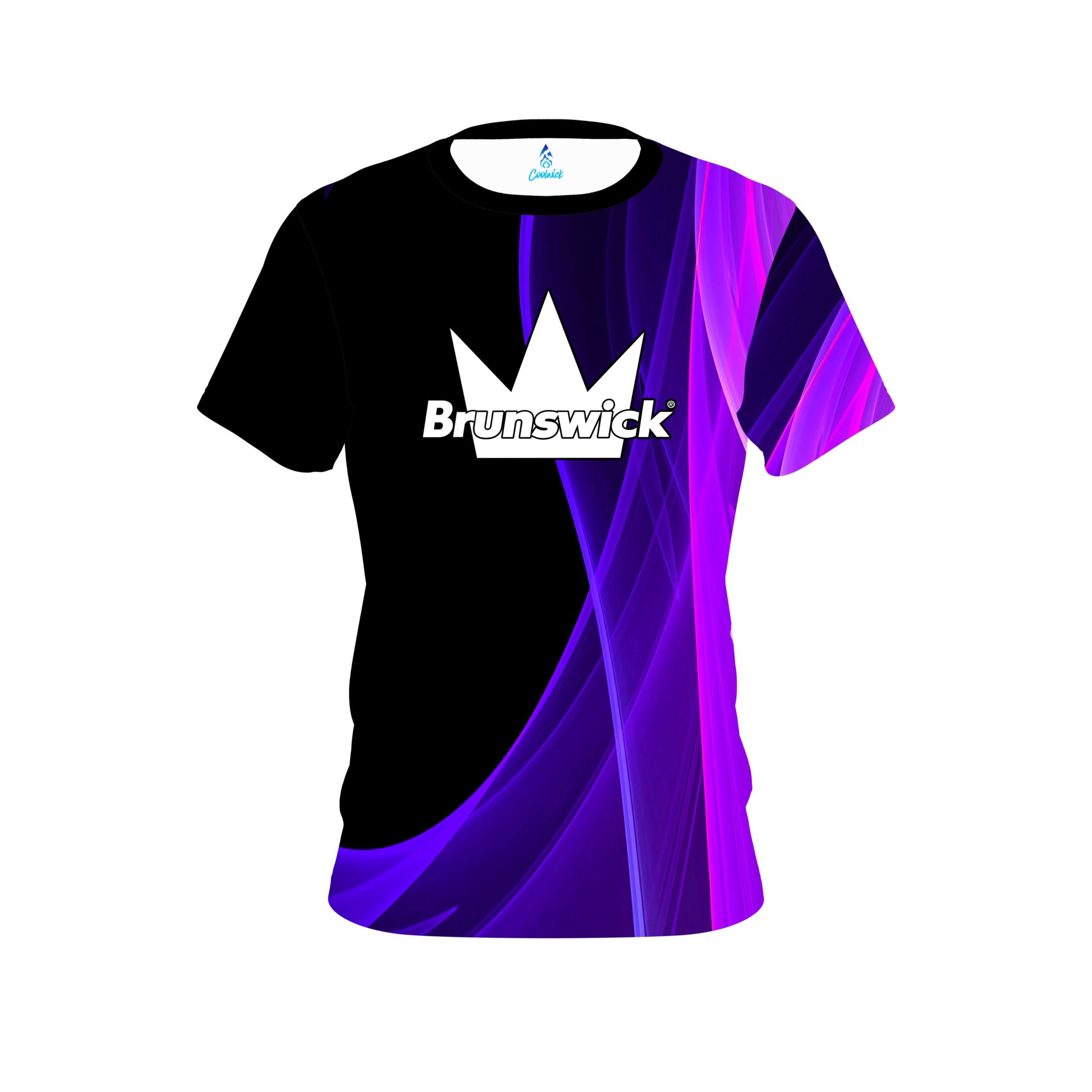 Brunswick Deep Curves Purple CoolWick Bowling Jersey