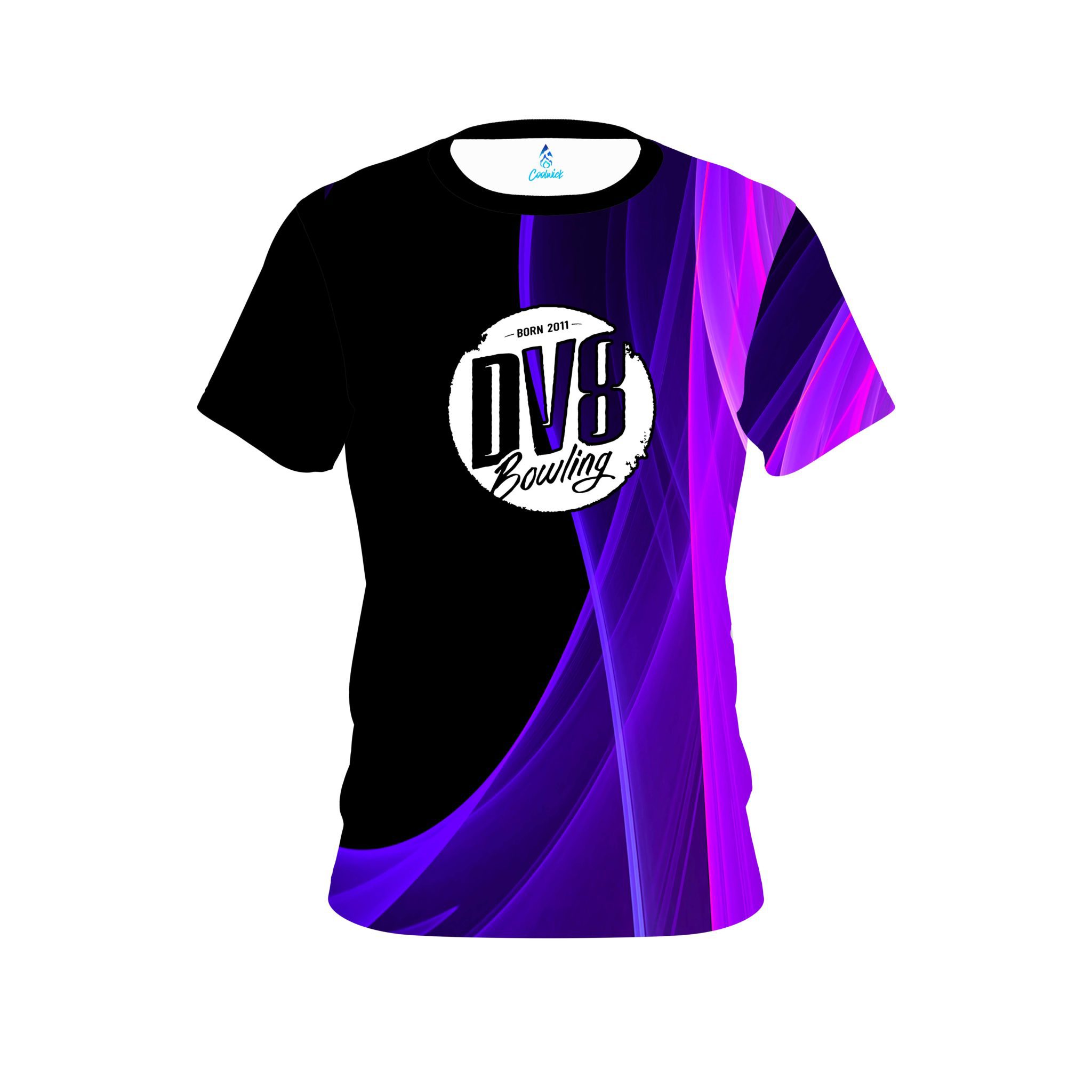 DV8 Deep Curves Purple CoolWick Bowling Jersey
