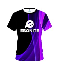 Ebonite Deep Curves Purple CoolWick Bowling Jersey