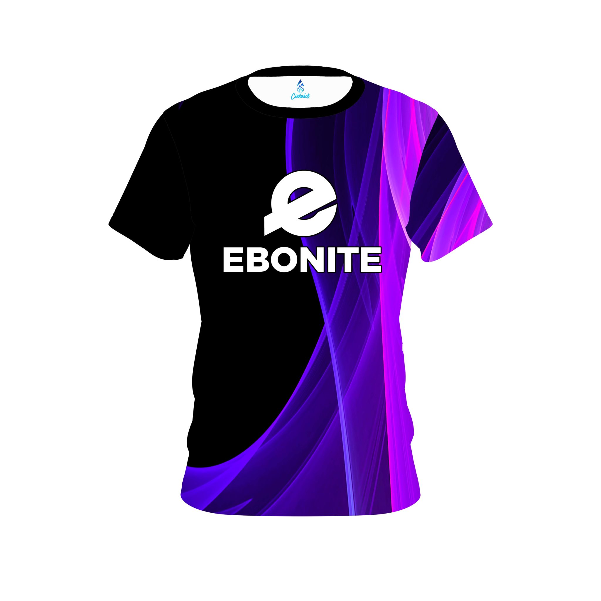 Ebonite Deep Curves Purple CoolWick Bowling Jersey