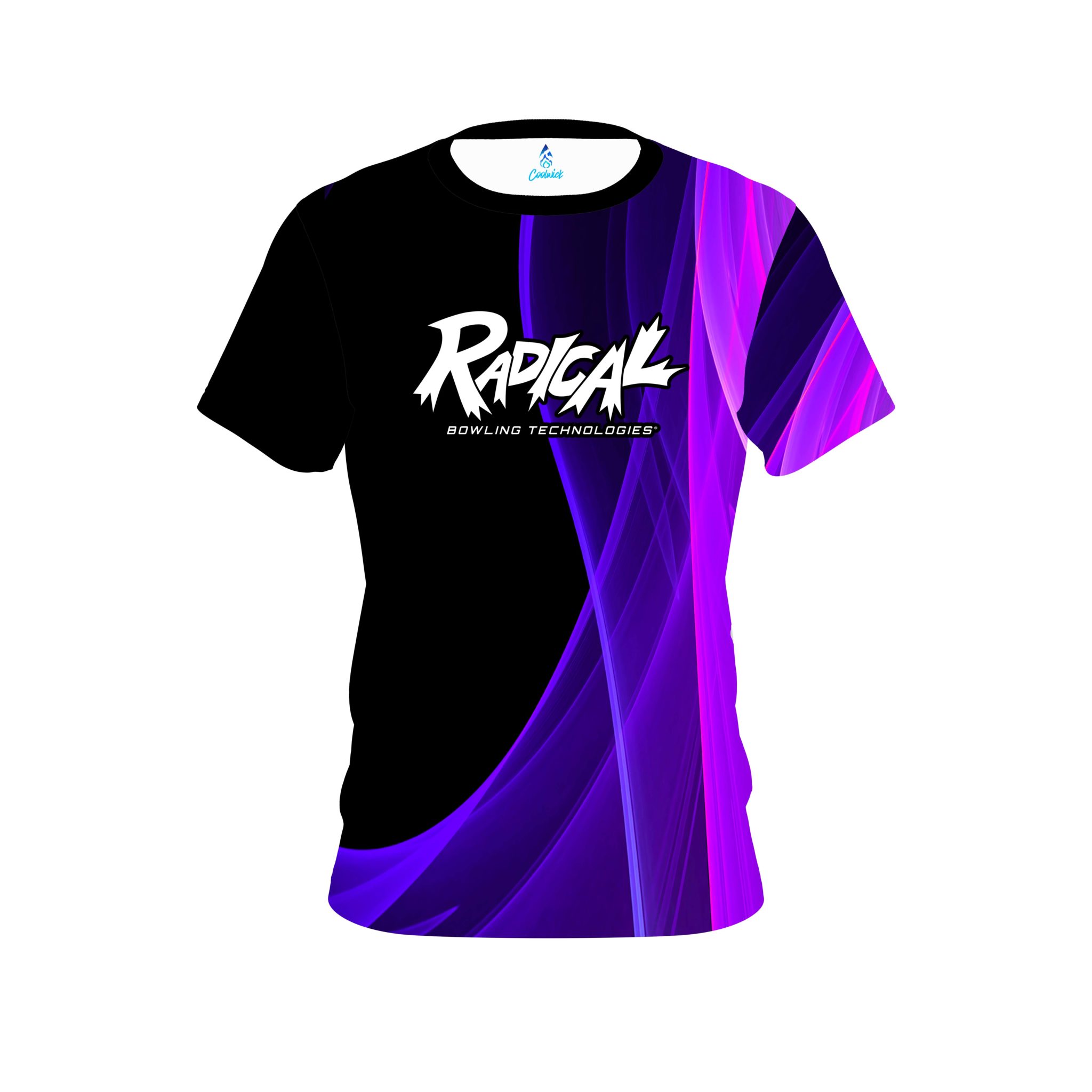 Radical Deep Curves Purple CoolWick Bowling Jersey