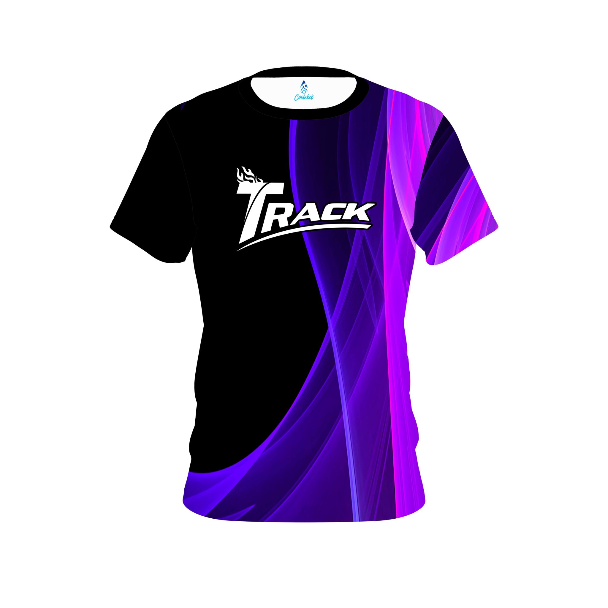 Track Deep Curves Purple CoolWick Bowling Jersey