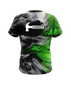 Alternative view of Hammer Green Lava CoolWick Bowling Jersey