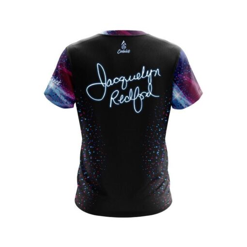 Jacquelyn Redford Burgundy Dots CoolWick Bowling Jersey - Image 2