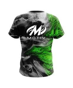 Alternative view of Motiv Green Lava CoolWick Bowling Jersey