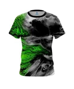 Plain Green Lava CoolWick Bowling Jersey