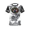 SIT Black White Sugar Skull CoolWick Bowling Jersey