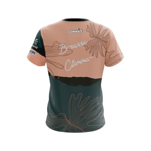 Brunswick Breanna Clemmer Sage Coral Palms CoolWick Bowling Jersey - Image 2