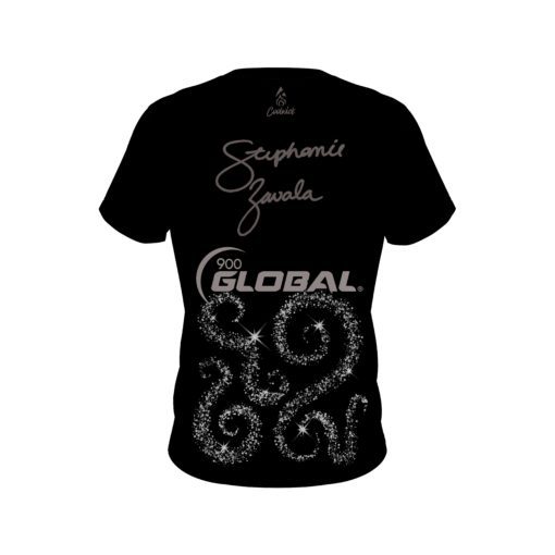 Stephanie Zavala Silver Toes Glitter CoolWick Bowling Jersey - Image 2