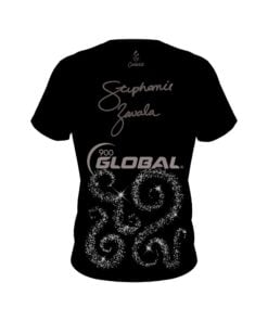 Alternative view of Stephanie Zavala Silver Toes Glitter CoolWick Bowling Jersey