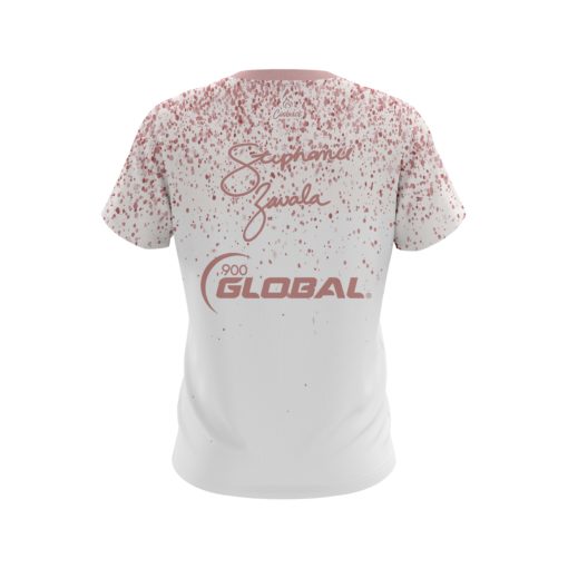 Stephanie Zavala Pink Dunks Glitter CoolWick Bowling Jersey - Image 2