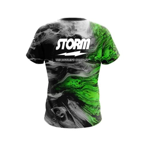 Storm Green Lava CoolWick Bowling Jersey - Image 2