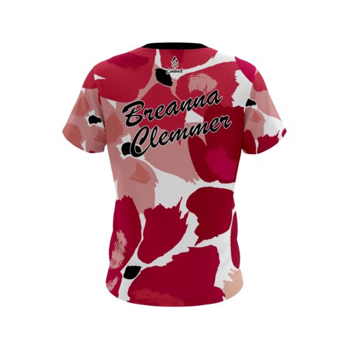 Breanna Clemmer Brunswick Hibiscus CoolWick Bowling Jersey - Image 2