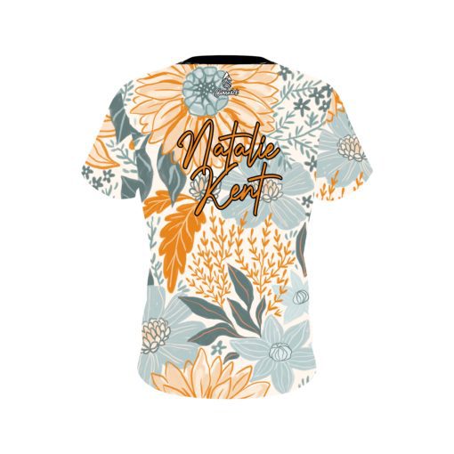 Natalie Kent #GirlBowler Flower Garden CoolWick Bowling Jersey - Image 2
