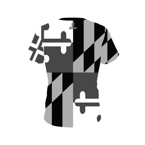 A2B Addicted2Bowling Jai Jones Black White MD Flag CoolWick Jersey - Image 2