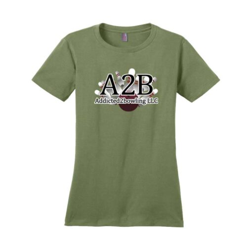 A2B Addicted2Bowling Womens CoolWick Bowling T-Shirt - Image 4