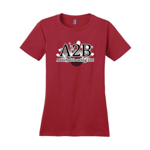 A2B Addicted2Bowling Womens CoolWick Bowling T-Shirt - Image 5