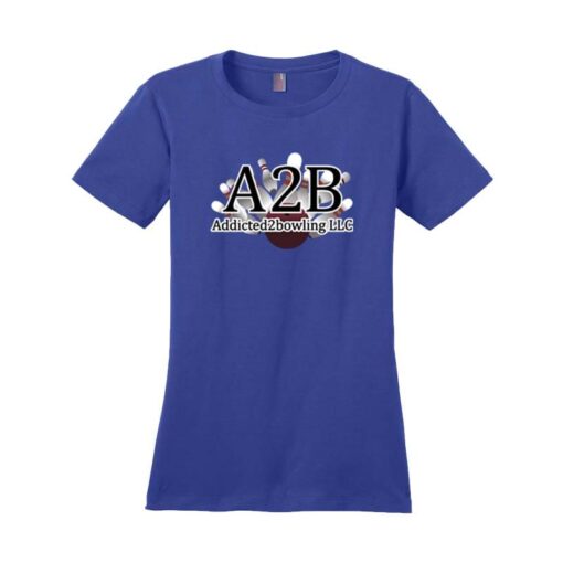 A2B Addicted2Bowling Womens CoolWick Bowling T-Shirt - Image 6