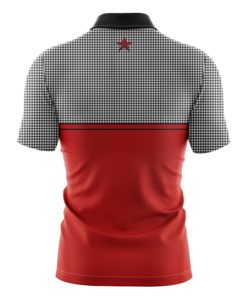 Roto Grip Mens Cell Performance Polo Bowling Shirt Dri-Fit Red Scarlet 