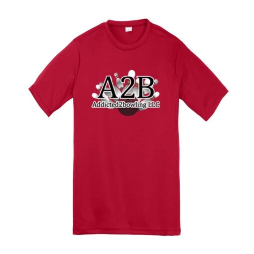 A2B Addicted2Bowling Youth CoolWick Bowling T-Shirt - Image 6