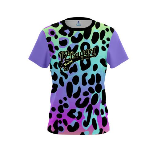 12Bagger Neon Frank Leopard CoolWick Bowling Jersey