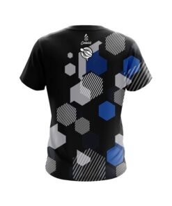 Alternative view of 12Bagger Geometric Monochrome CoolWick Bowling Jersey