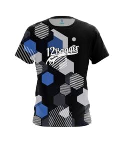 12Bagger Geometric Monochrome CoolWick Bowling Jersey