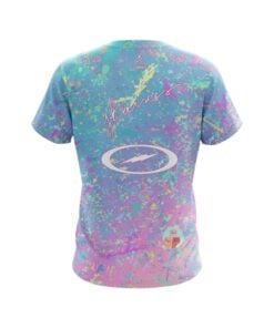 Alternative view of Josie Barnes Teal Pink Glitter Replica CoolWick Bowling Jersey