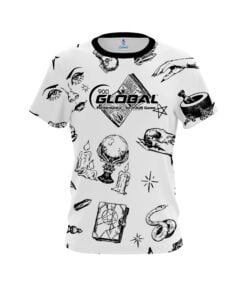 900 Global White Witches CoolWick Bowling Jersey