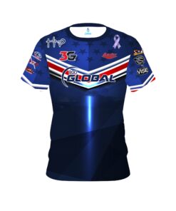 900 Global Ben Brindle American Racing Stripe CoolWick Bowling Jersey