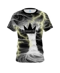 Brunswick Electrical Tornado White CoolWick Bowling Jersey