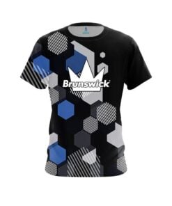 Brunswick Geometric Monochrome CoolWick Bowling Jersey