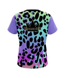 Alternative view of Brunswick Neon Frank Leopard CoolWick Bowling Jersey