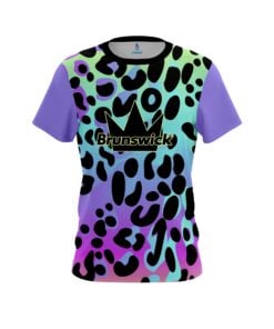 Brunswick Neon Frank Leopard CoolWick Bowling Jersey