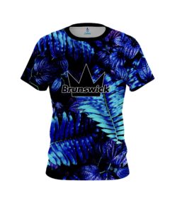 Brunswick Neon Palm Leaves CoolWick Bowling Jersey