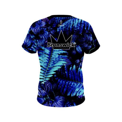 Brunswick Neon Palm Leaves CoolWick Bowling Jersey - Image 2