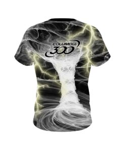 Alternative view of Columbia 300 Electrical Tornado White CoolWick Bowling Jersey