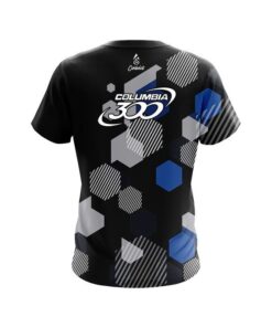 Alternative view of Columbia 300 Geometric Monochrome CoolWick Bowling Jersey