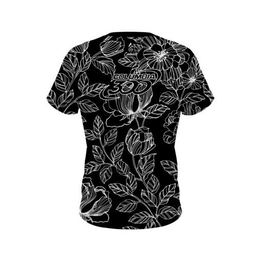Columbia 300 Inverted Flower Tattoo CoolWick Bowling Jersey - Image 2