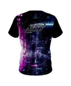 Alternative view of Columbia 300 Futuristic Neon Waves CoolWick Bowling Jersey