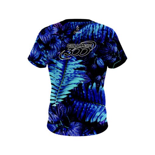 Columbia 300 Neon Palm Leaves CoolWick Bowling Jersey - Image 2