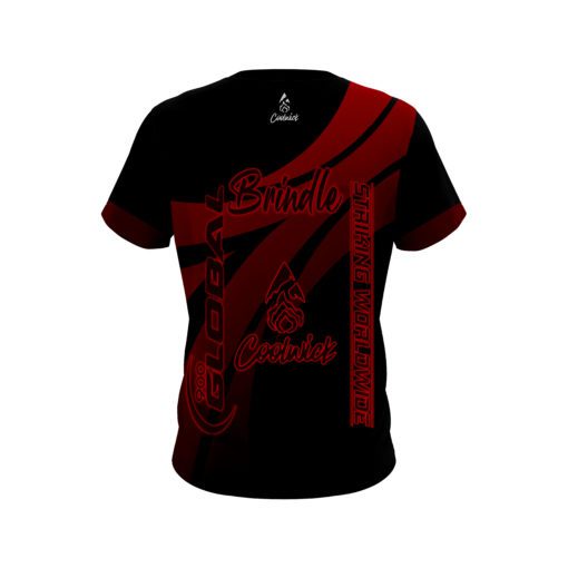 900 Global Ben Brindle Wavy Red CoolWick Bowling Jersey - Image 2