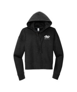 Motiv Women's Crop Pullover Bowling Hoodie