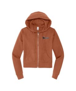Hammer Women's Crop Zip Up Bowling Hoodie
